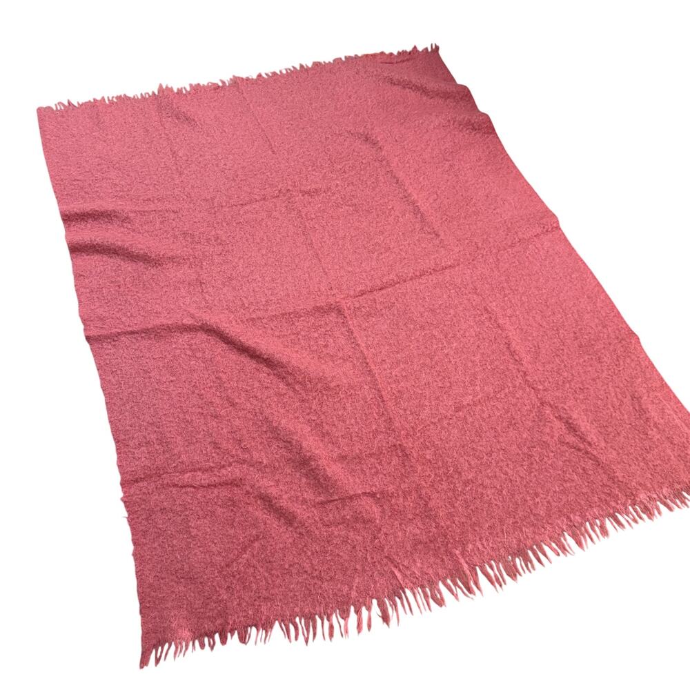 Vintage Ourson French Mohair Throw Blanket